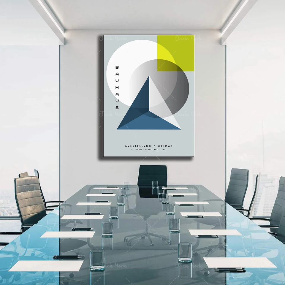 Interior Design York - Bauhaus Weimar Exhibition Poster Geometric Good
