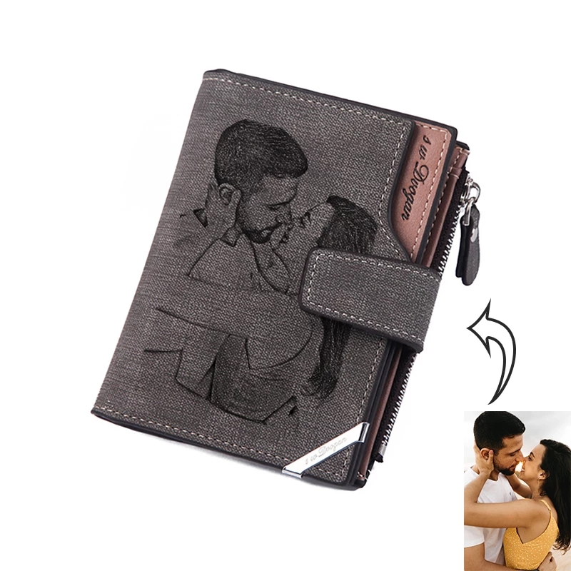 Interior Design Name - Custom Personalized Photo Wallets Men Short