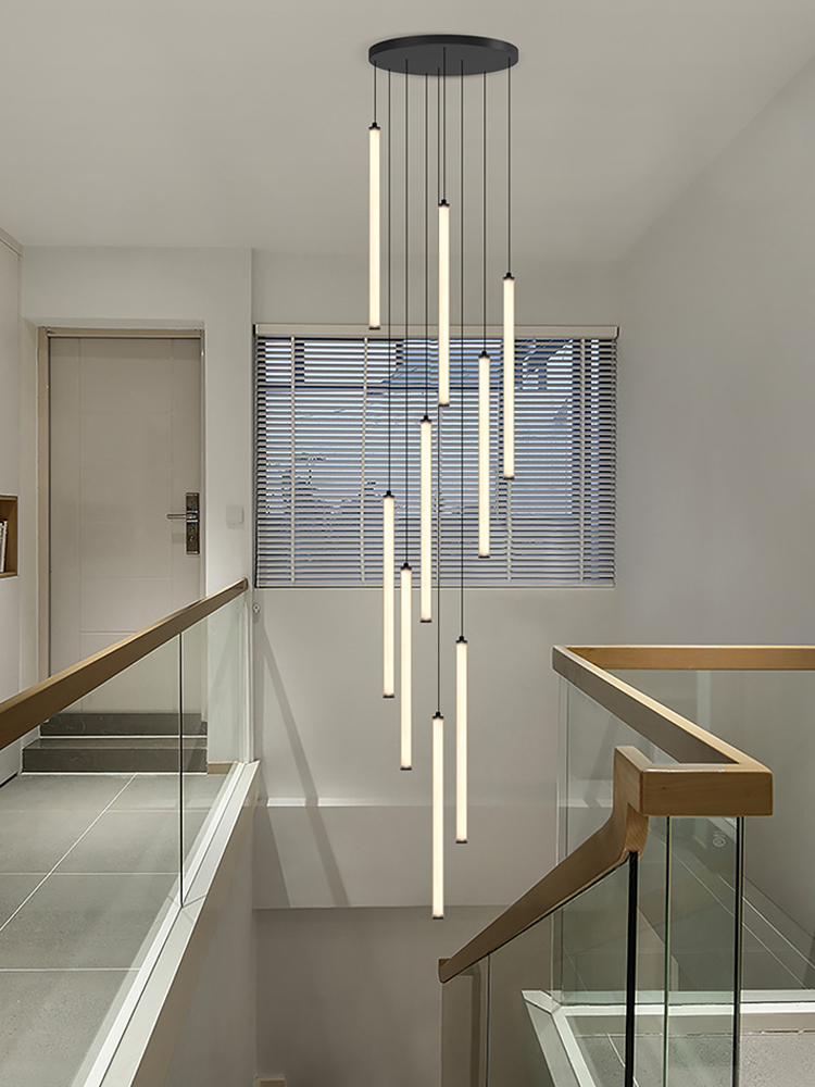 Interior Design Youtube - Nordic Strip Chandelier LED Circular Tube
