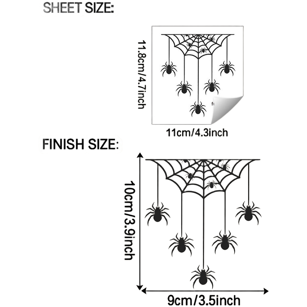 Interior Design Web - Halloween Web Wall Decal for Living