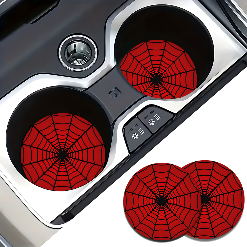 Interior Design Web - 4pcs Spider Web Design Car Cup