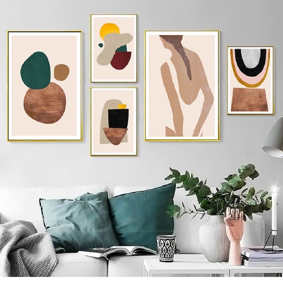 Interior Design York - Abstract Scandinavia Posters Prints Geometric Canvas