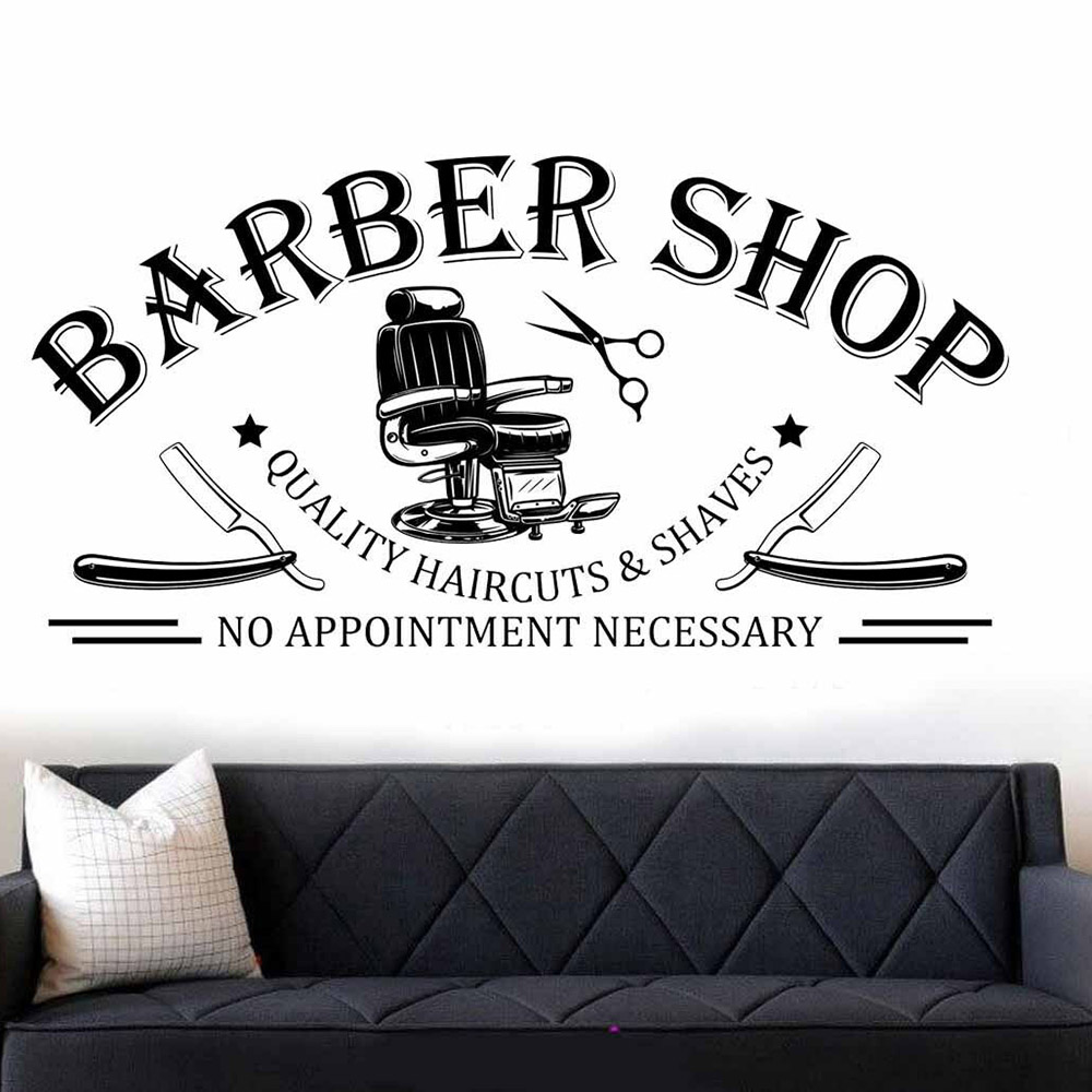 Barbershop Window Wall Art Sti - огляд і ціна Interior Design Layout