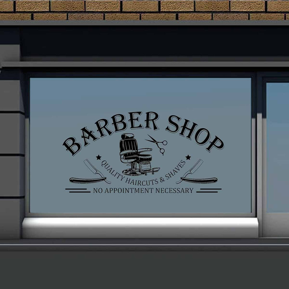 Barbershop Window Wall Art Sti - огляд і ціна Interior Design Layout