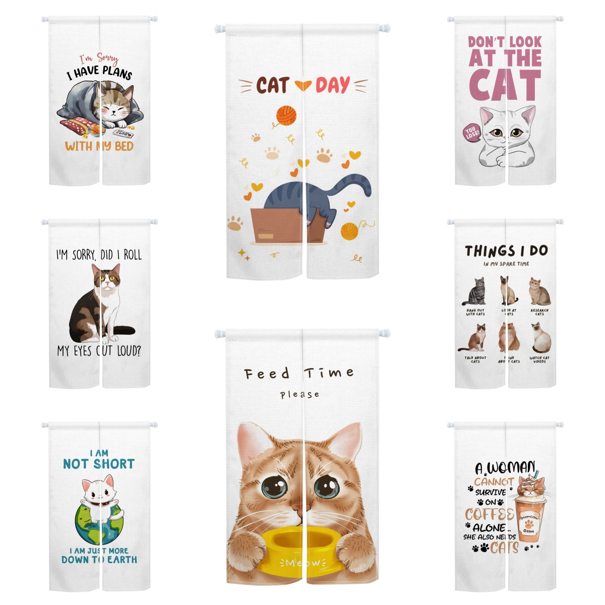Cute Cat Noren Door Curtain Fu - огляд і ціна Interior Design Youtube