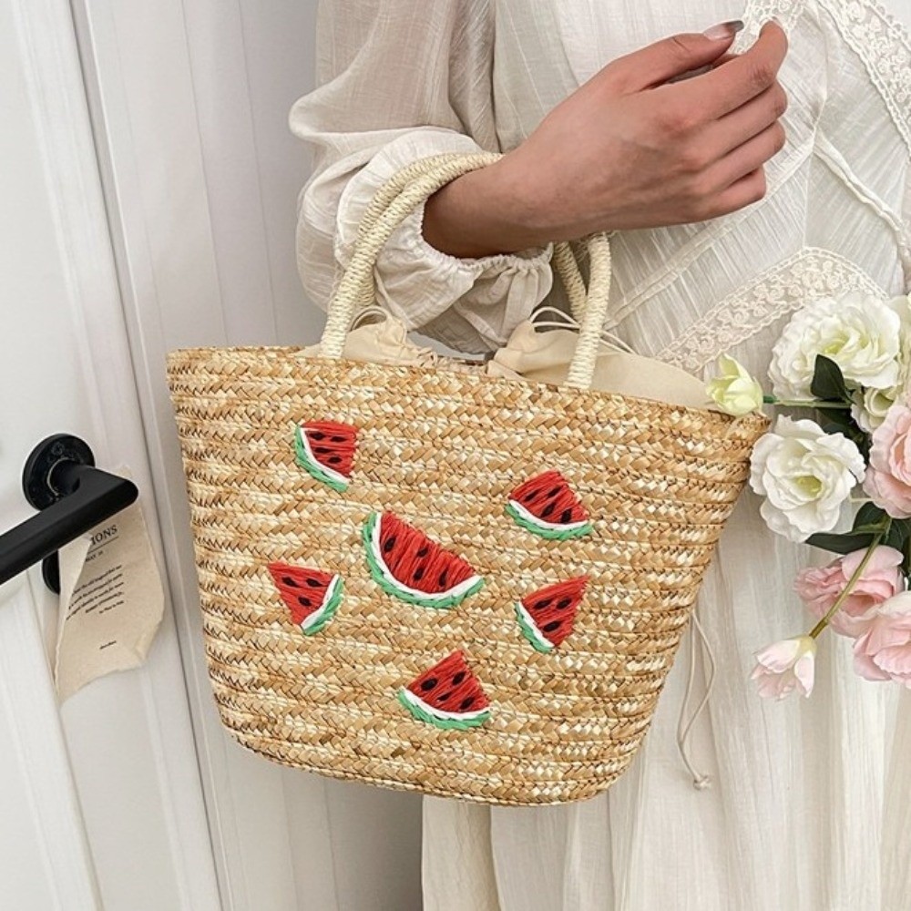 Embroidery String Straw Tote B - огляд і ціна Interior Design Style