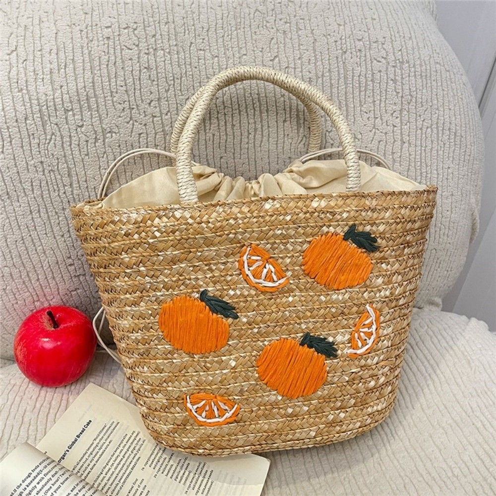 Embroidery String Straw Tote B - огляд і ціна Interior Design Style