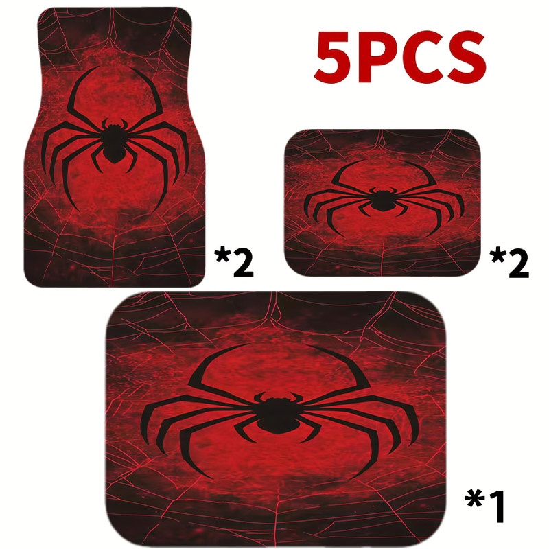 5pcs Car Floor Mats, Black Spi - огляд і ціна Interior Design Web