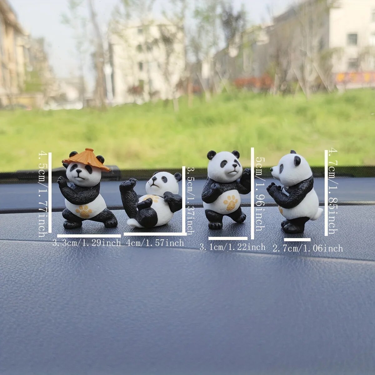 4pcs/set Panda Design Car Orna - огляд і ціна Interior Design Degree
