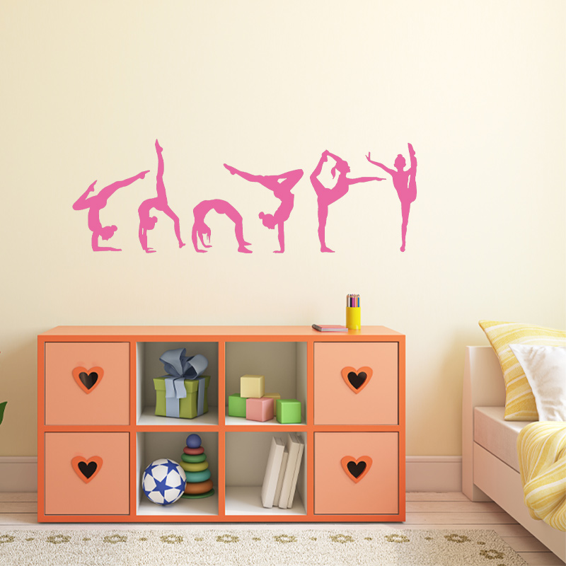 Set of 6 Gymnast Gymnastics Wa - огляд і ціна Interior Design Layout
