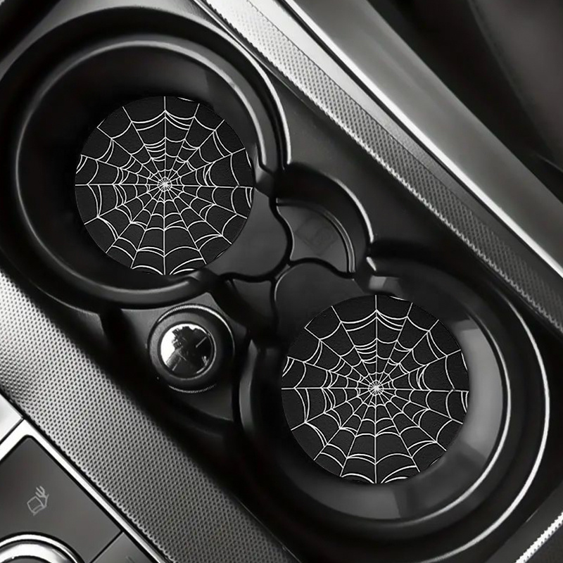 2pcs Spider Web Design Car Cup - огляд і ціна Interior Design Web