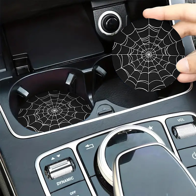 2pcs Spider Web Design Car Cup - огляд і ціна Interior Design Web