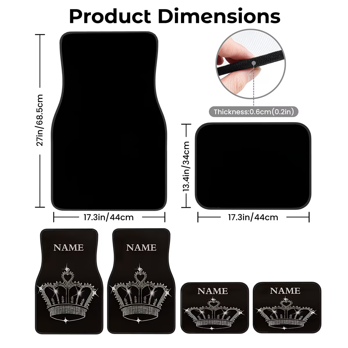 Four-Piece Set of Car Floor Ma - огляд і ціна Interior Design Name