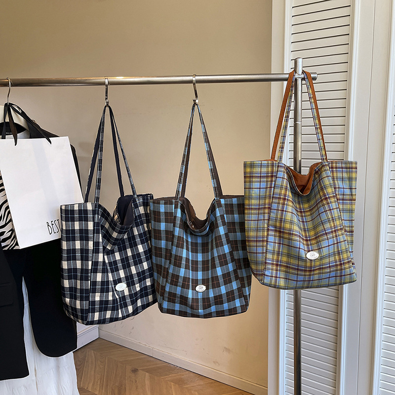 Plaid Tote Bag for Women Shoul - огляд і ціна Interior Design Class